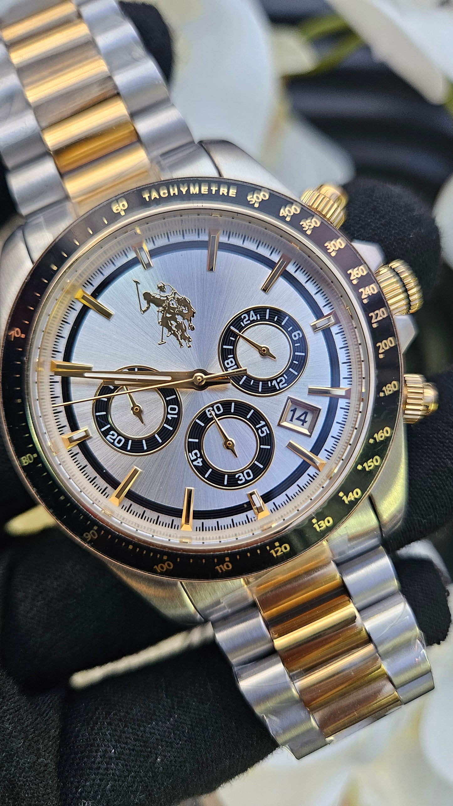 US Polo dual bracelet watch