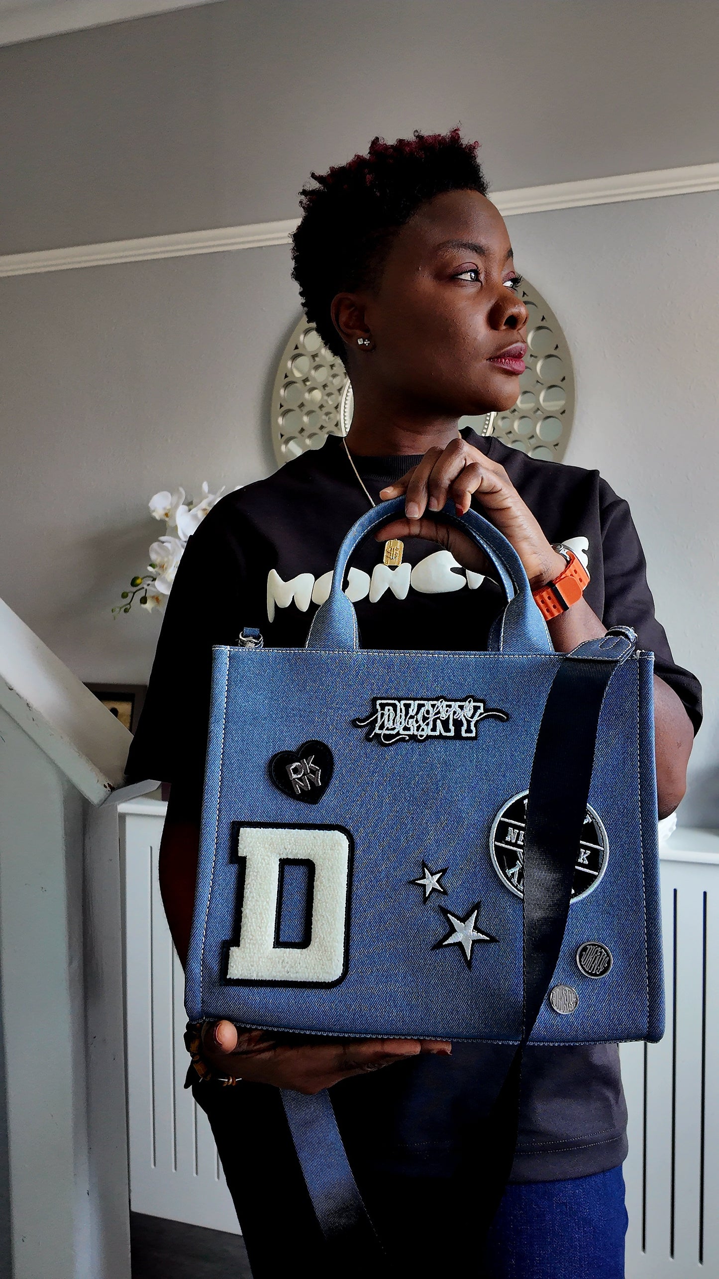 DKNY Blue Denim Bag