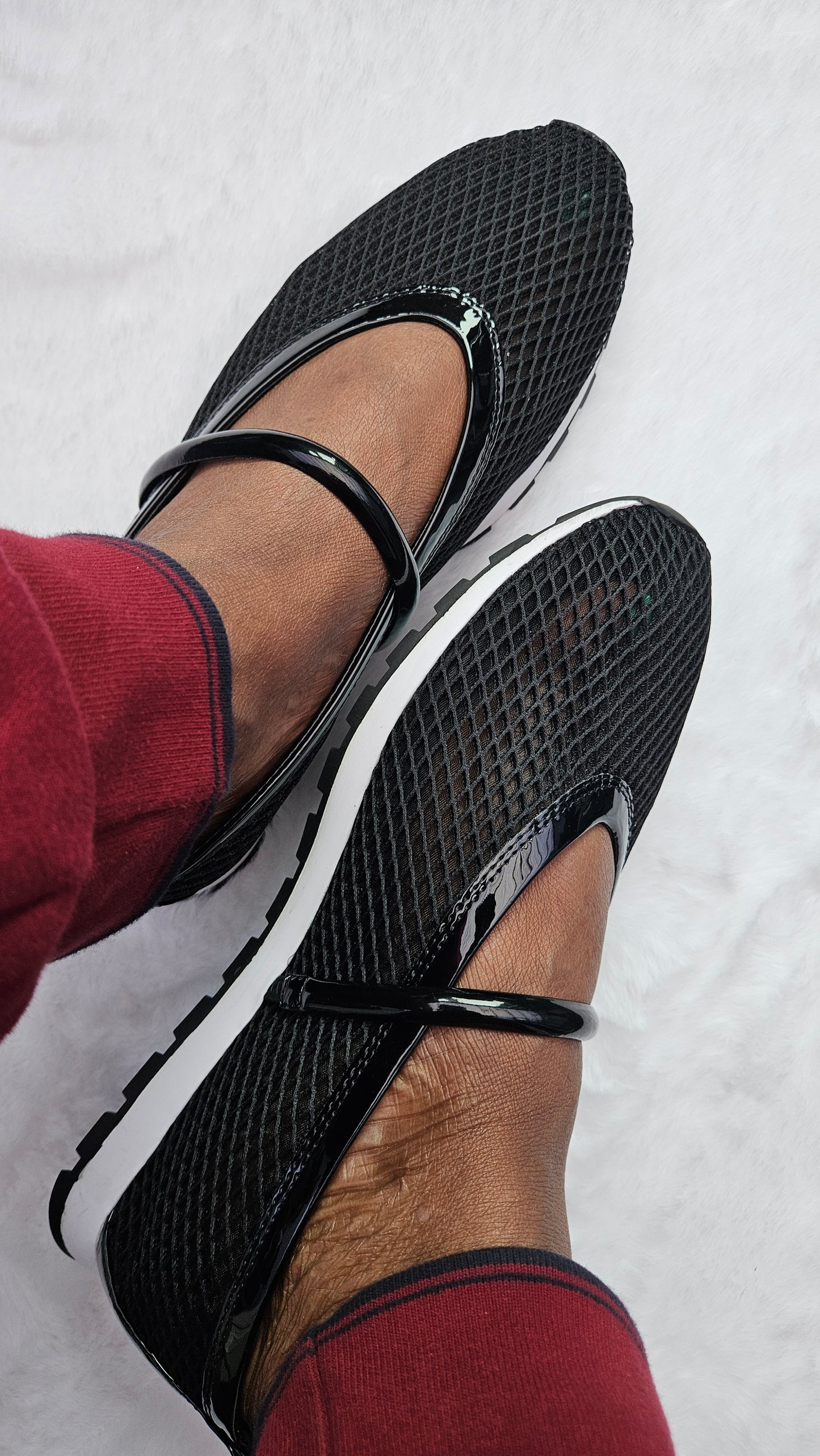 DKNY Black Mesh Slip on Trainers - Authentic Retail Product
